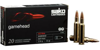 SAKO AMMO 222 REM 55GR GAMEHEAD 20PK