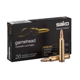 SAKO 22-250 REM 50GR GAMEHEAD 20PK