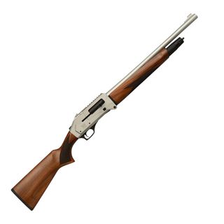 AXOR ARMS BUSHPIG 12G 20IN LEVER RELEASE SHOTGUN 5+1 SILVER TIMBE