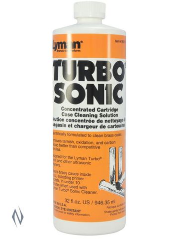 LYMAN TURBO SONIC CASE CLEANING SOLUTION 32OZ
