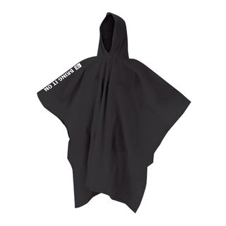 KIWI VINYL PONCHO - BLACK