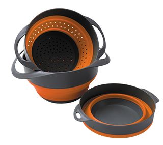 KIWI COLLAPSIBLE 3PC BOWL & COLANDER SET