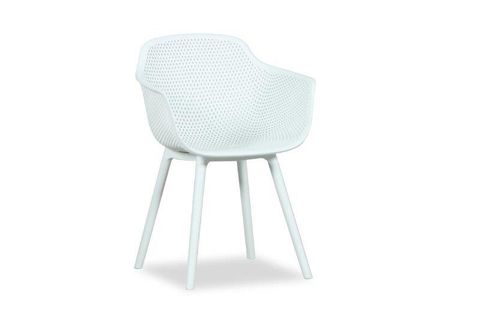 EXCALIBUR RESIN BUCKET DINING CHAIR - WHITE