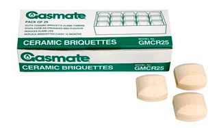 GASMATE CERAMIC BRIQUETTES 25PK