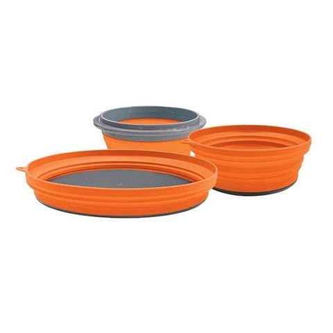 KIWI CAMPING COLLAPSIBLE 3 PIECE DINNER SET