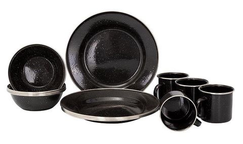 KIWI CAMPING 12 PC ENAMEL DINING SETTING