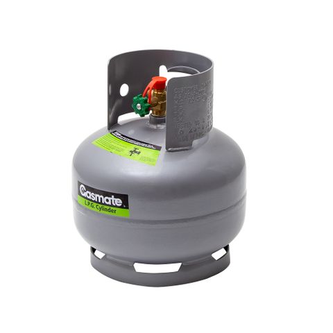 GASMATE 3KG LPG CAMPING CYLINDER