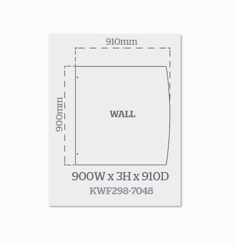 KENT STEEL FLOOR PROTECTOR 900 X 910MM - SMALL FIRE