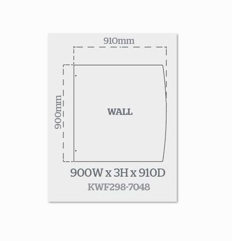 KENT STEEL FLOOR PROTECTOR 900 X 910MM - SMALL FIRE