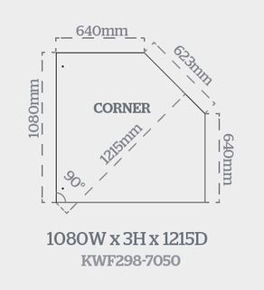 KENT STEEL CORNER PROTECTOR 1080 X 1215 - SMALL FIRE