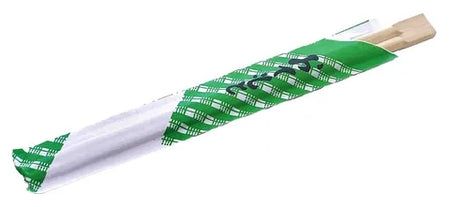 CHOPSTICK WOODEN WRAPPED 100 PAIRS/PACK 25PKS/CTN