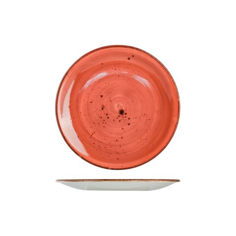 27CM RUSTIC TERRA COTTA ROUND PLATE