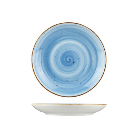WELLINGTON DEEP COUPE PLATE RUSTIC BLUE 235mm