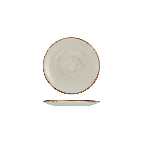 20.5CM RUSTIC BARITE ROUND PLATE