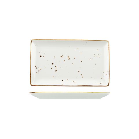 WELLINGTON RECT. PLATTER RUSTIC WHITE 270x160mm