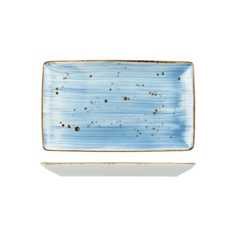 WELLINGTON RECT. PLATTER RUSTIC BLUE 270x160mm