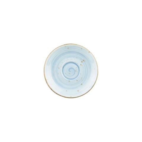 WELLINGTON CAPP. SAUCER RUSTIC BLUE 150mm