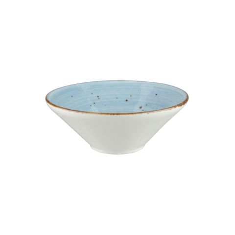 WELLINGTON V-SHAPE BOWL RUSTIC BLUE 205mm
