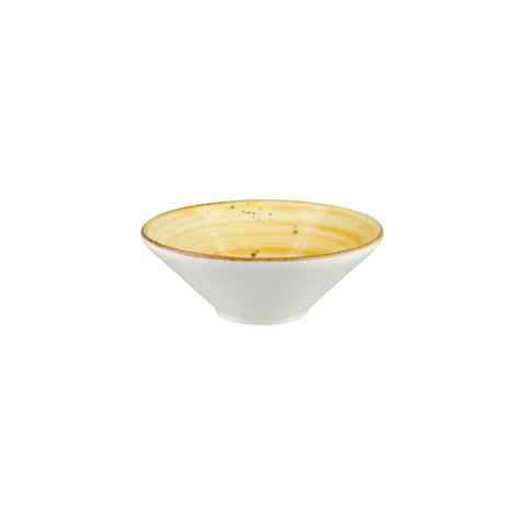 WELLINGTON V-SHAPE BOWL RUSTIC YELLOW 205mm