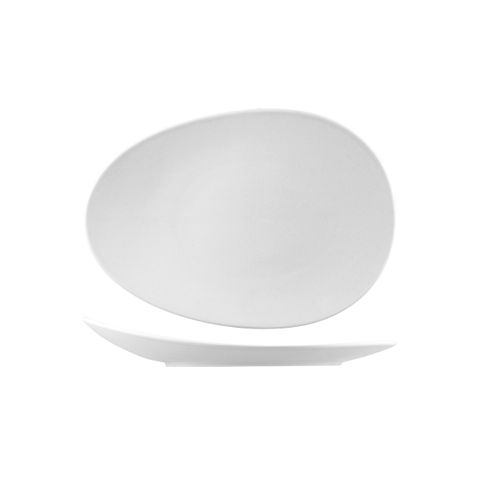 MATT WHITE OVAL360X255MM