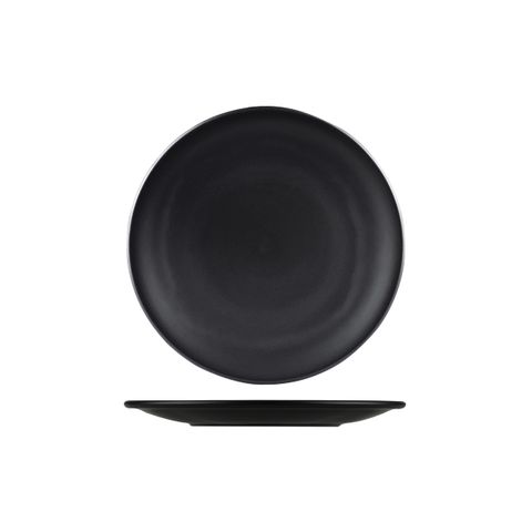 BRIGHTON ROUND COUPE PLATE BLACK MATTE 230mm