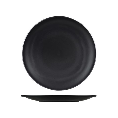 BRIGHTON ROUND COUPE PLATE BLACK MATTE 290mm