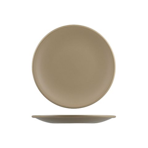 BRIGHTON ROUND COUPE PLATE BLACK MATTE 230mm