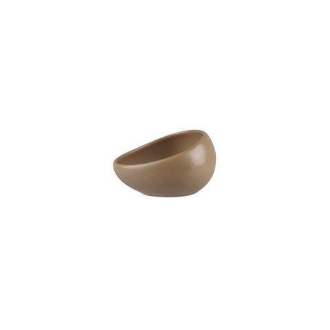 NATURAL SATIN SAUCE DISH BROWN 90x90x50mm / 110ml