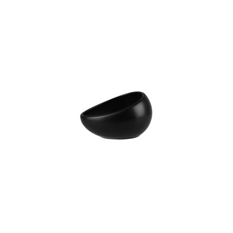 NATURAL SATIN SAUCE DISH BLACK 90x90x50mm / 110ml