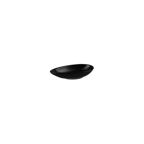 NATURAL SATIN ALMOND DISH BLACK 90x45x25mm / 25ml