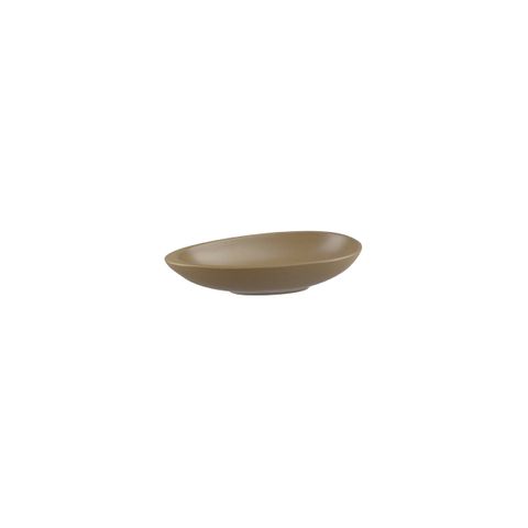 NATURAL SATIN ALMOND DISH BROWN 150x75x30mm /120ml