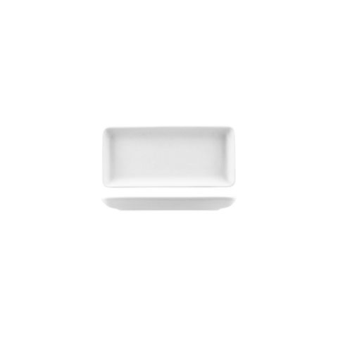MATT WHITE RECT PLATE223X103X20MM