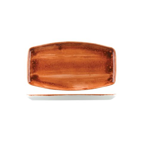 ARTISENSE RECT. PLATTER ORANGE 340x190mm