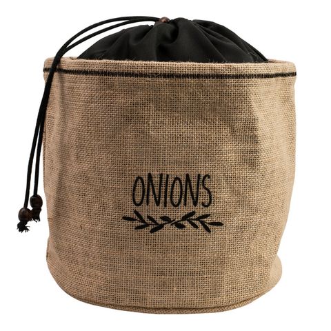 Onion Storage Bag - 20 x 20cm - Jute