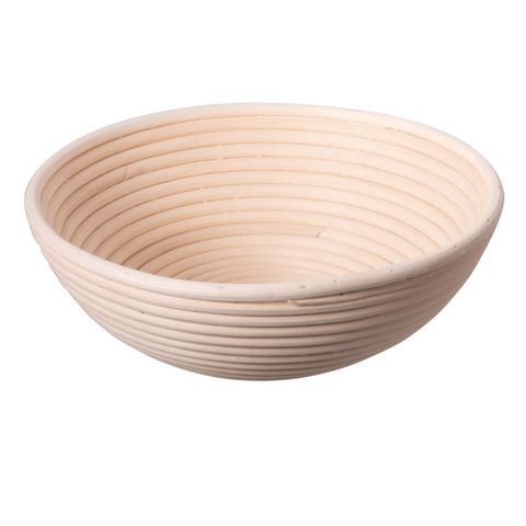 Round Proving Basket, 25 x 8.5cm - Rattan