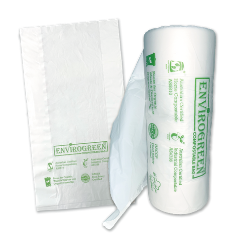 Compostable Produce Roll Bag Size: 45 x 25 +10cm