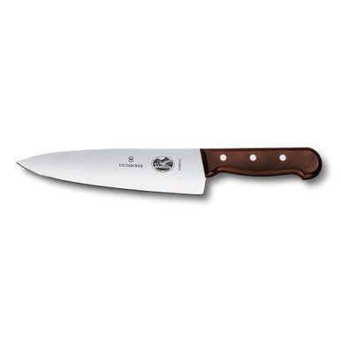 CARVING KNIFE BROAD BLADE ROSEWOOD HANDLE 25CM