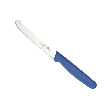 KH Kharve® Utility Knife Serrated blue 10cm