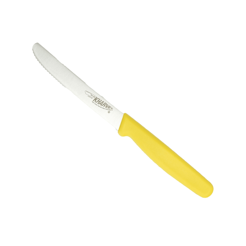 KH Kharve® Utility Knife Serrated Yellow 10cm