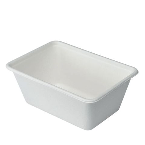 Sugarcane 1000ml Rec Container, Pack of 125 [Ctn 500]