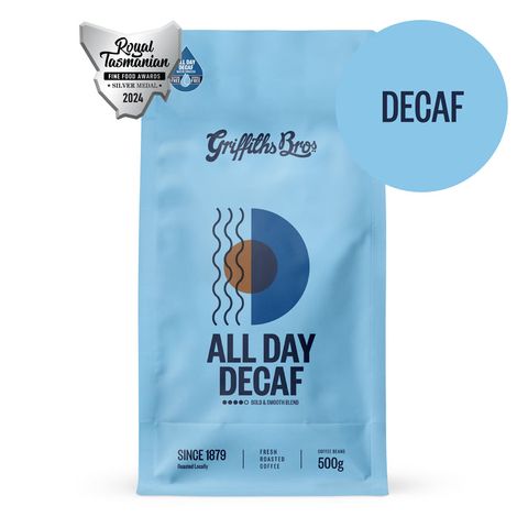 COFFEE DECAF BEANS BAG **500GM** DECAFINATED