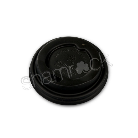 SHAMROCK  CAPPA LID BLACK T/S 4OZ SHORT 100/1000