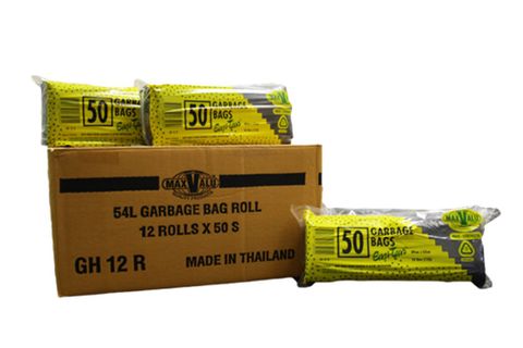 GARBAGE BAG 54L BLACK, PACK OF 50 [CTN 250]