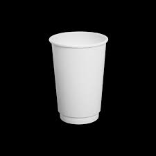 OK COFFEE CUP 16OZ (D/WALL) WHITE, PACK OF 25 [CARTON 500] COMPOSTABLE