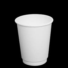 OK COFFEE CUP(TALL) 12OZ (D/WALL) WHITE, PACK OF 25 [CARTON 500] COMPOSTABLE