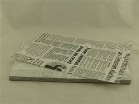 GREASEPROOF PAPER PRINTED NEWS LARGE FOOPAK 428 X 335