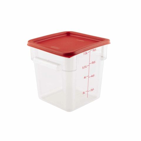 KH SQ STORAGE FOOD CONTAINER CLEAR 7.6LT PC
