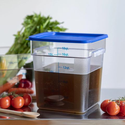 KH SQ STORAGE FOOD CONTAINER CLEAR 17.2LT PC