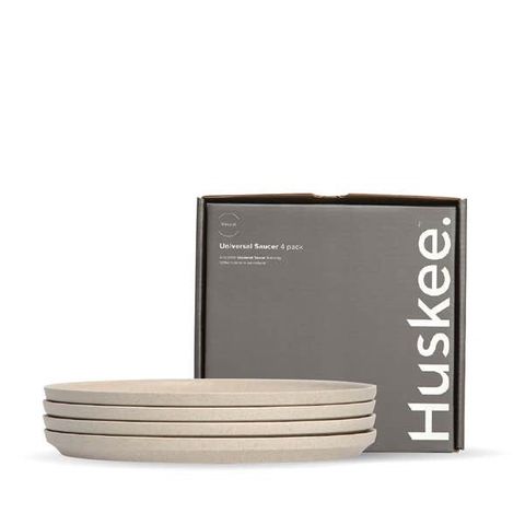 Saucer HuskeeOriginal 4-Pack Natural**[Order In Line]**