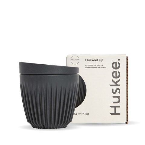 6oz Charcoal Huskee Orignal Cup & Lid **[Order In Line]**